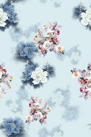 连衣裙印花华亿平台图片