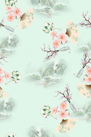 连衣裙印花华亿平台图片