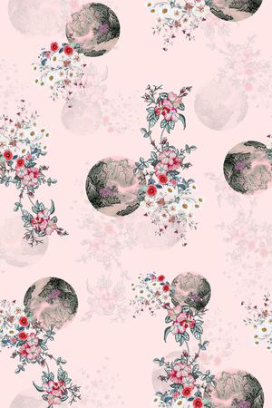 连衣裙印花华亿平台图片