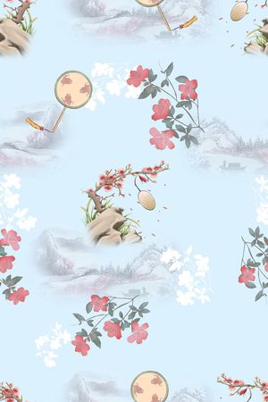 连衣裙印花华亿平台图片