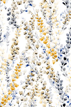 清爽底花卉印花华亿平台图片