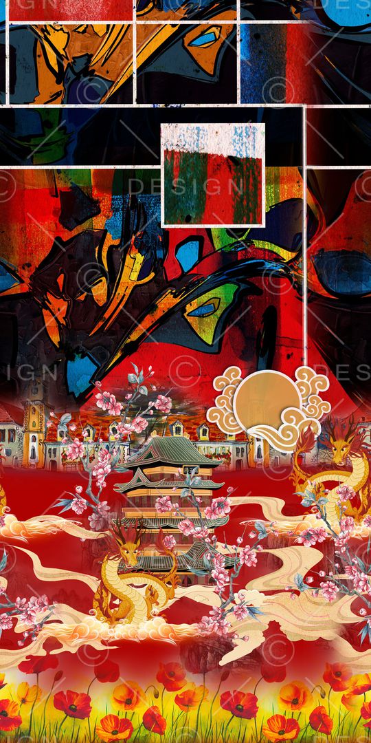 定位花印花华亿平台图片