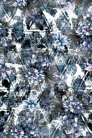 几何印花华亿平台图片