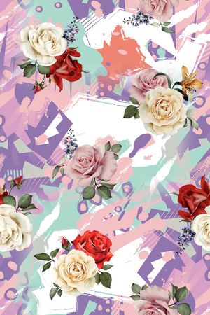 几何印花华亿平台图片