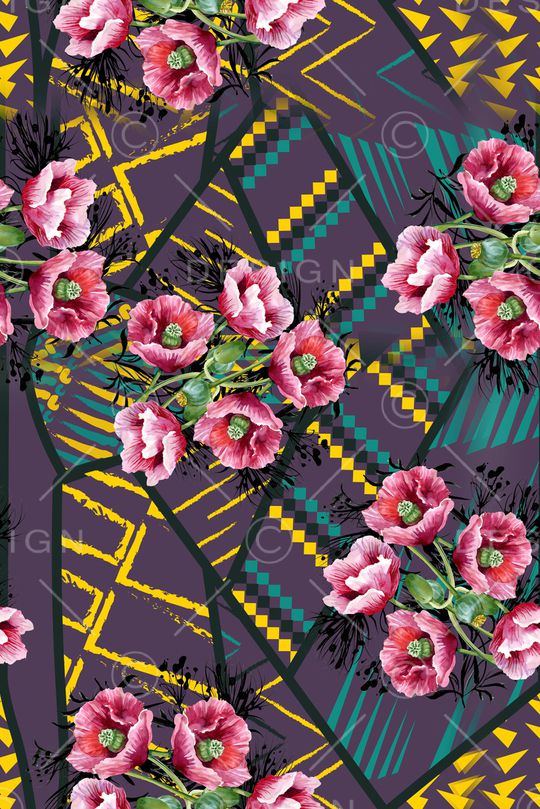 几何印花华亿平台图片