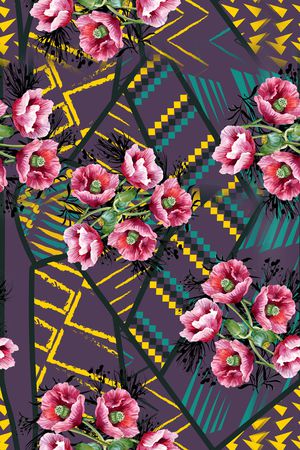 几何印花华亿平台图片