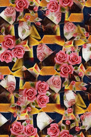 几何印花华亿平台图片