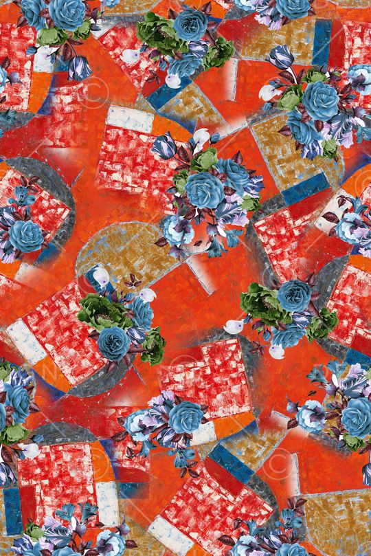 几何印花华亿平台图片