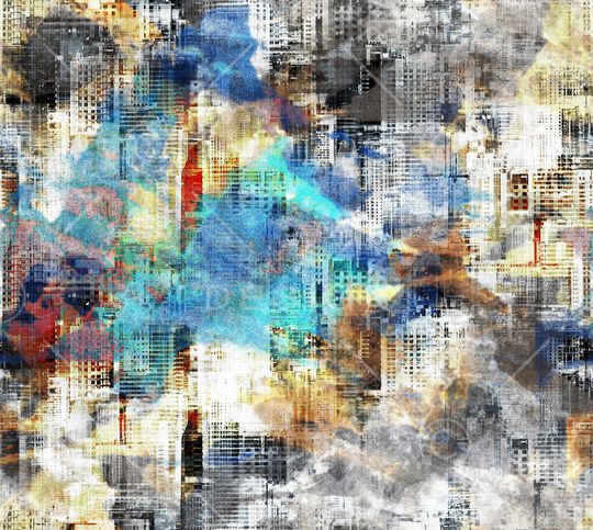 几何印花华亿平台图片