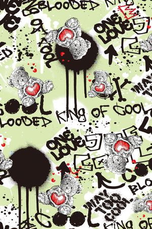 涂鸦印花华亿平台图片