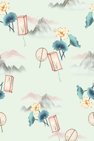 连衣裙印花华亿平台图片