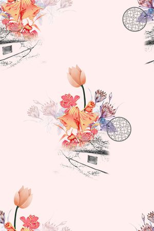 连衣裙印花华亿平台图片