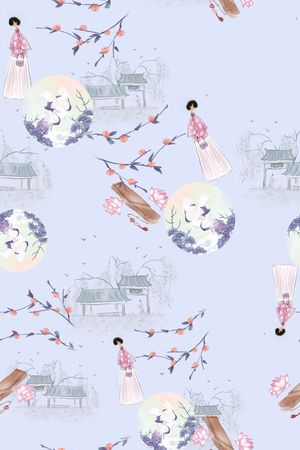 连衣裙印花华亿平台图片