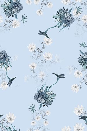 连衣裙印花华亿平台图片