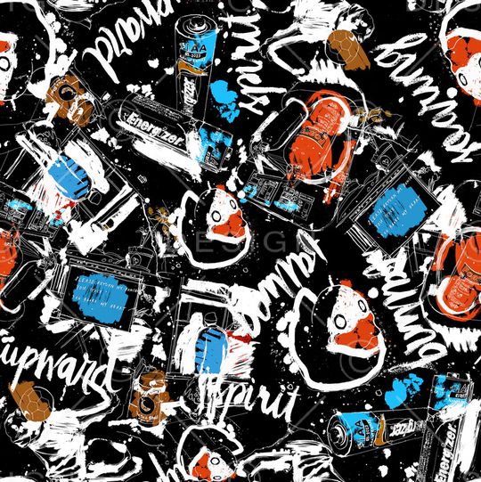 涂鸦印花华亿平台图片