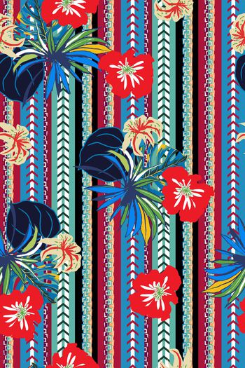 几何印花华亿平台图片