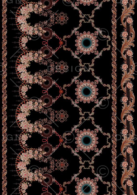 复古印花华亿平台图片