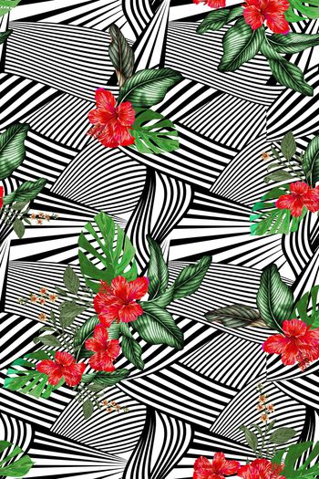 几何印花华亿平台图片