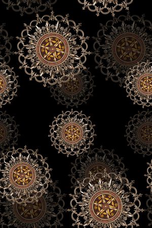 民族花卉印花华亿平台图片