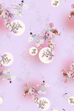 连衣裙印花华亿平台图片