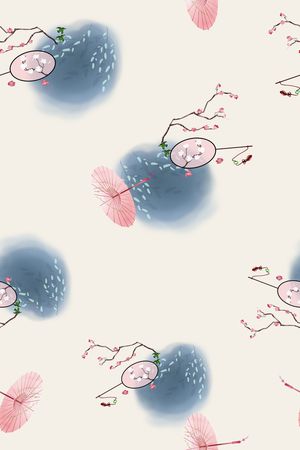 连衣裙印花华亿平台图片