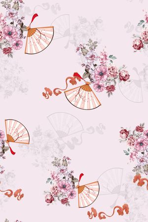 连衣裙印花华亿平台图片