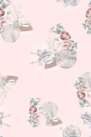 连衣裙印花华亿平台图片