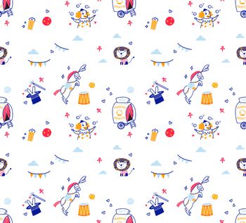 卡通动物印花华亿平台图片