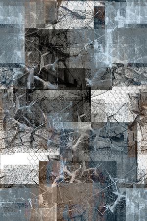 抽象男装印花华亿平台图片