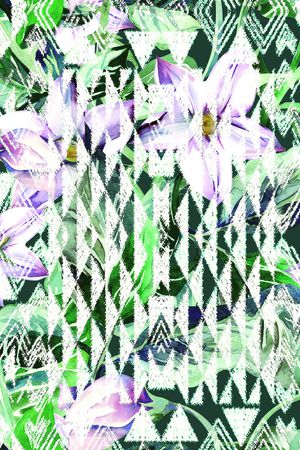 几何印花华亿平台图片