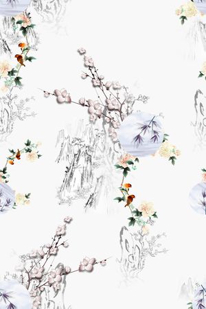 连衣裙印花华亿平台图片