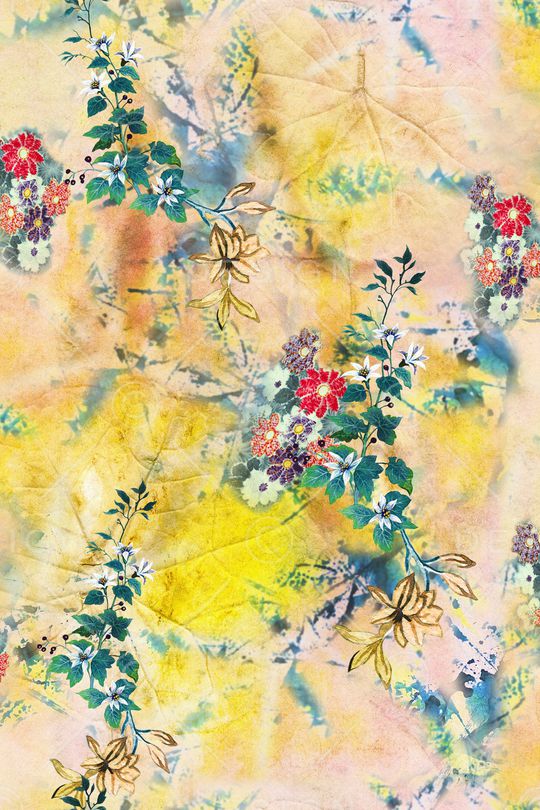 绿植树叶印花华亿平台图片