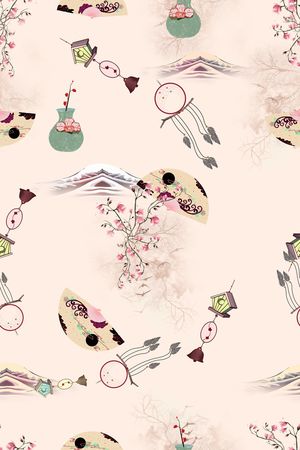 连衣裙印花华亿平台图片