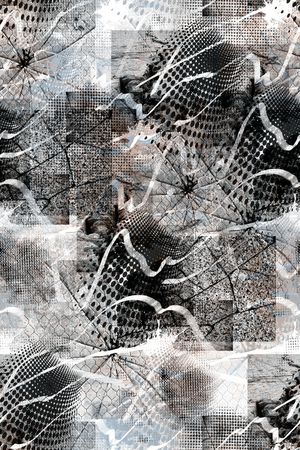 抽象男装印花华亿平台图片