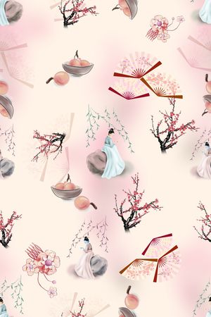 连衣裙印花华亿平台图片