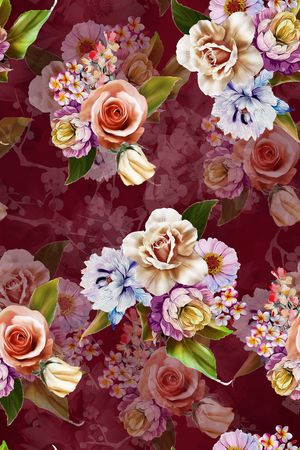 复古印花华亿平台图片