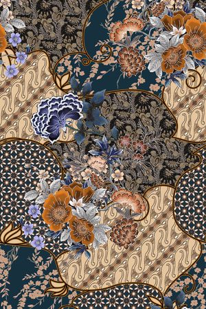 复古印花华亿平台图片