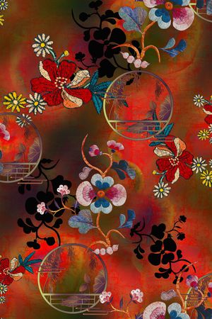 几何印花华亿平台图片