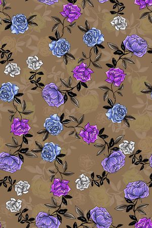 复古印花华亿平台图片