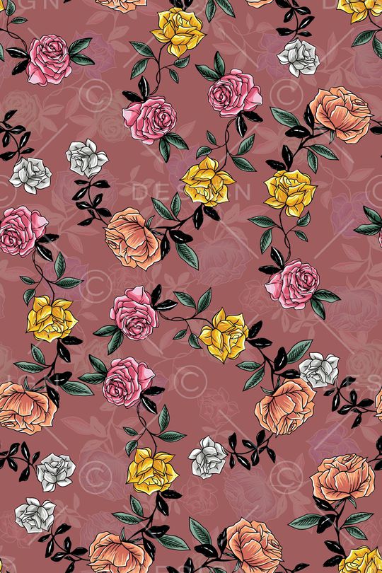 复古印花华亿平台图片