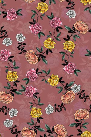 复古印花华亿平台图片