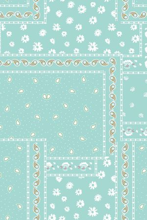 佩斯利印花华亿平台图片