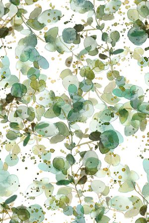 绿植树叶印花华亿平台图片