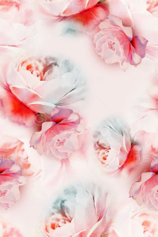 抽象花卉印花华亿平台图片