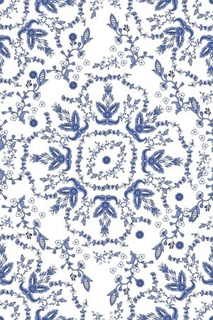 青花瓷印花华亿平台图片