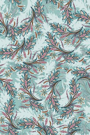 民族花卉印花华亿平台图片