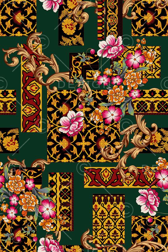 几何印花华亿平台图片