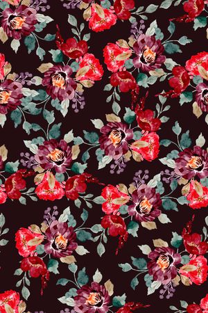 花卉印花华亿平台图片