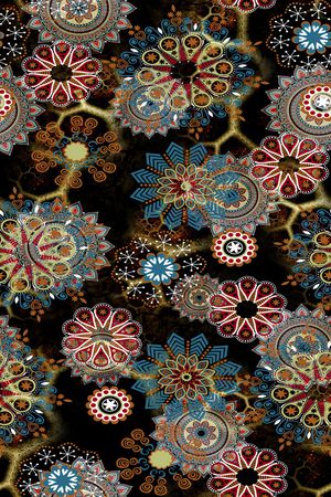 民族风印花华亿平台图片