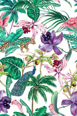 椰子树印花华亿平台图片